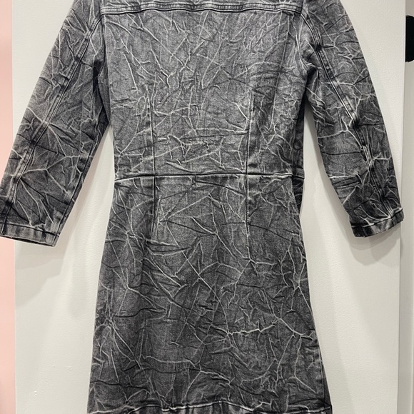 Retrofete Gray Textured Denim Dress - Picture 4 of 4
